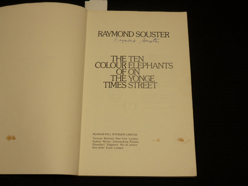 1973 THE COLOUR OF THE TIMES SOFTCOVER BOOK - TEN ELEPHANTS - SIGNED - J 7023