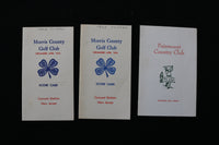 1963-1964 MORRIS AND FAIRMOUNT COUNTRY CLUB GOLF SCORECARDS - LOT OF 3 - K 1968