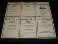 1927 THE INDEPENDENT WEEKLY MAGAZINE LOT OF 42 ISSUES - ARTICLES & ADS - WR 708