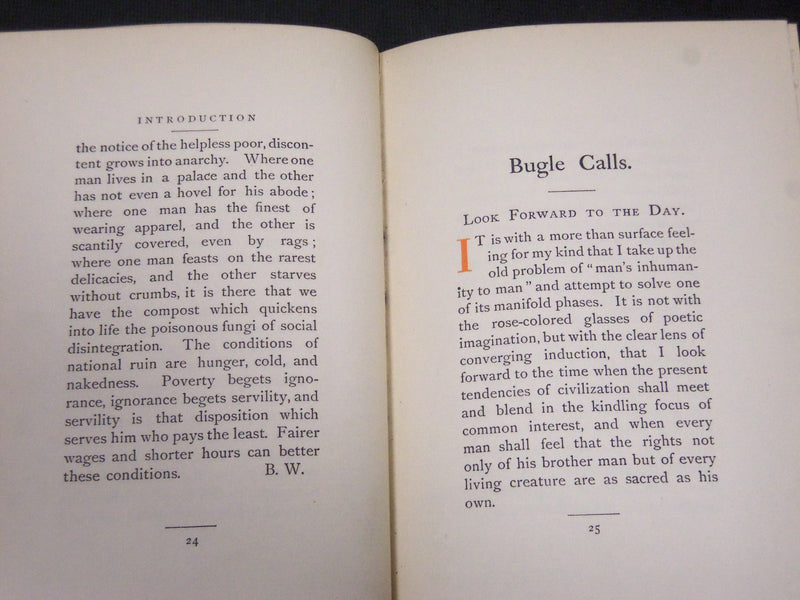 1901 BUGLE CALLS BY BENJAMIN WOOD HARDCOVER BOOK - KD 5789