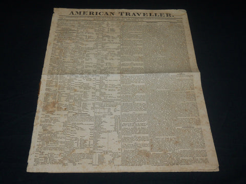 1825 SEPTEMBER 13 AMERICAN TRAVELLER NEWSPAPER - WILLIAMS - BROWNS - NP 4831