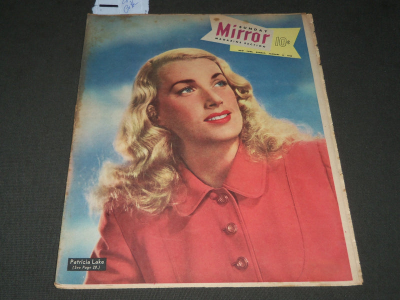 1950 JANUARY 8 NY SUNDAY MIRROR MAGAZINE SECTION - PATRICIA LAKE COVER - J 2888