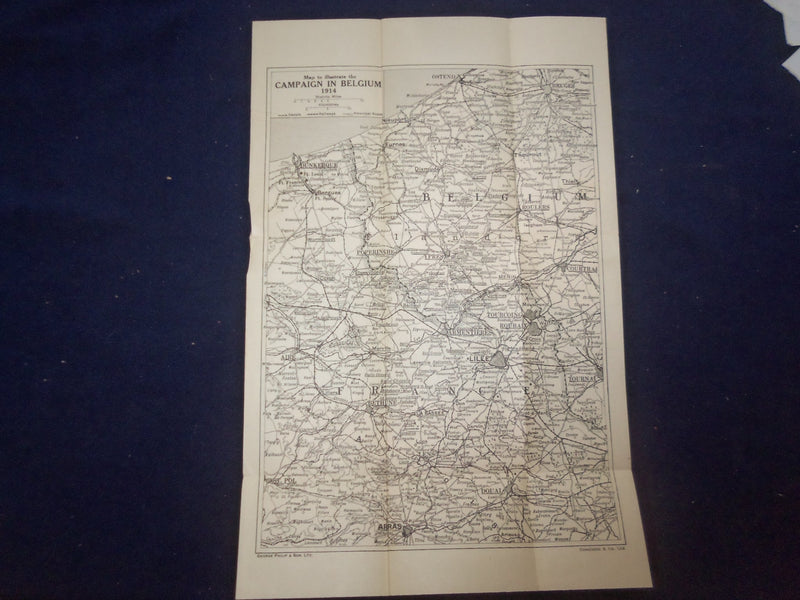 1914 FIELD-MARSHAL VISCOUNT FRENCH OF YPRES HARDCOVER BOOK WITH MAPS - KD 9092