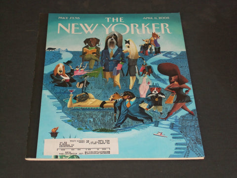 2005 APRIL 11 THE NEW YORKER MAGAZINE - ILLUSTRATED COVER - NY 2027