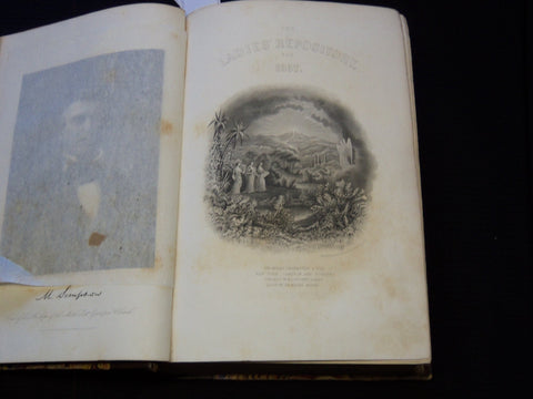 1857 THE LADIES' REPOSITORY MAGAZINE BOUND VOLUME - NICE ENGRAVINGS - KD 7885