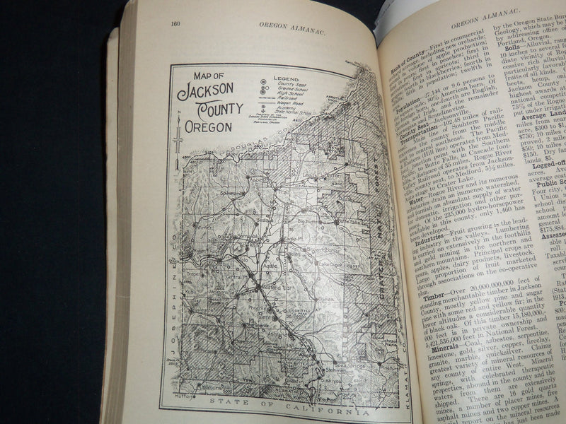 1915 STATE OF OREGON ALMANAC OFFICIAL PAMPHLET - J 8500