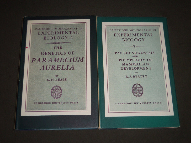 1954-1957 CAMBRIDGE MONOGRAPHS IN EXPERIMENT BIOLOGY LOT OF 2 BOOKS - KD 4168