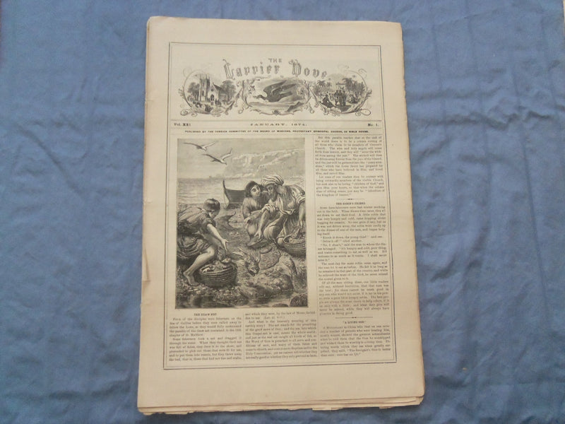 1873-1877 CARRIER DOVE NEWSPAPER -PROTESTAND EPISCOPAL CHURCH-LOT OF 60- NP 8413