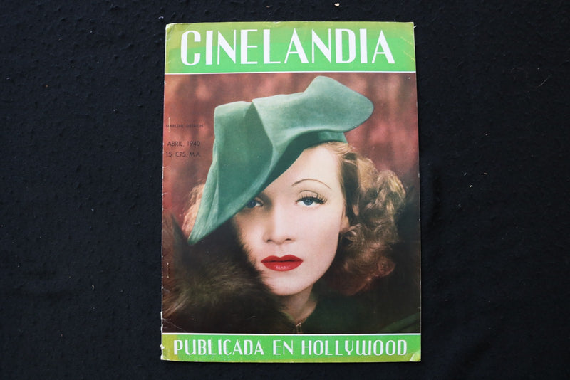 1940 APRIL CINELANDIA MAGAZINE - MARLENE DIETRICH COVER - E 26098