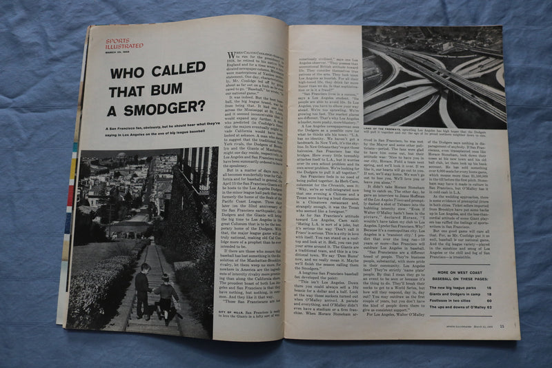1958 MARCH 24 SPORTS ILLUSTRATED MAGAZINE - BASILIO VS. ROBINSON - ST 5505W
