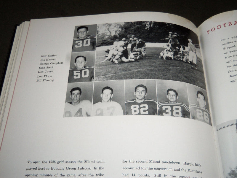 1946 THE RECENSIO MIAMI UNIVERSITY YEARBOOK - SID GILLMAN - OHIO- YB 1067