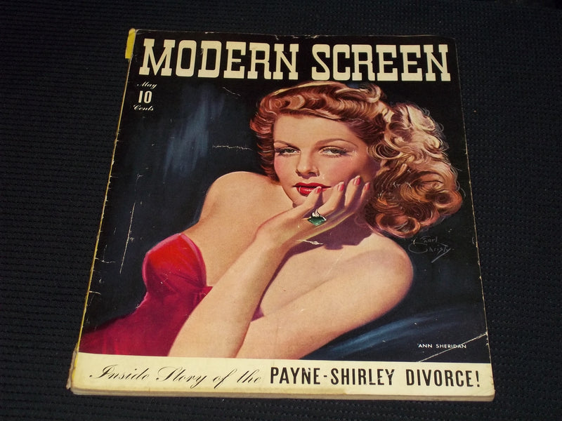 1942 MAY MODERN SCREEN MAGAZINE - ANN SHERIDAN COVER - E 16820