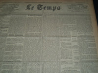 1926 JULY-SEPTEMBER LE TEMPS FRENCH NEWSPAPER BOUND VOLUME - VB 16