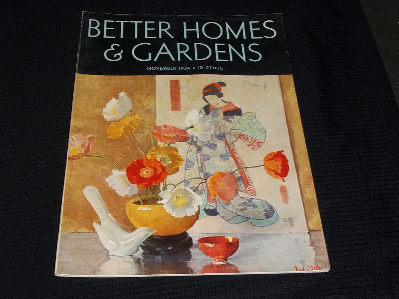 1934 NOVEMBER BETTER HOMES & GARDENS MAGAZINE - BEAUTIFUL FRONT COVER - E 2692