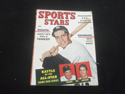 1951 AUGUST SPORTS STARS MAGAZINE - PHIL RIZZUTO - RALPH KINER-AL ROSEN - J 7734