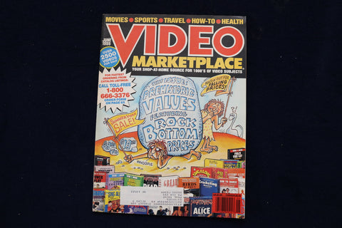 1989 JUNE VIDEO MARKETPLACE MAGAZINE - PREHISTORIC VALUES COVER - E 19275
