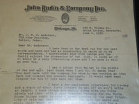 1932 JOHN MCHALE TYPED SIGNED LETTER ON JOHN RUDIN & CO. STATIONARY - J 5355