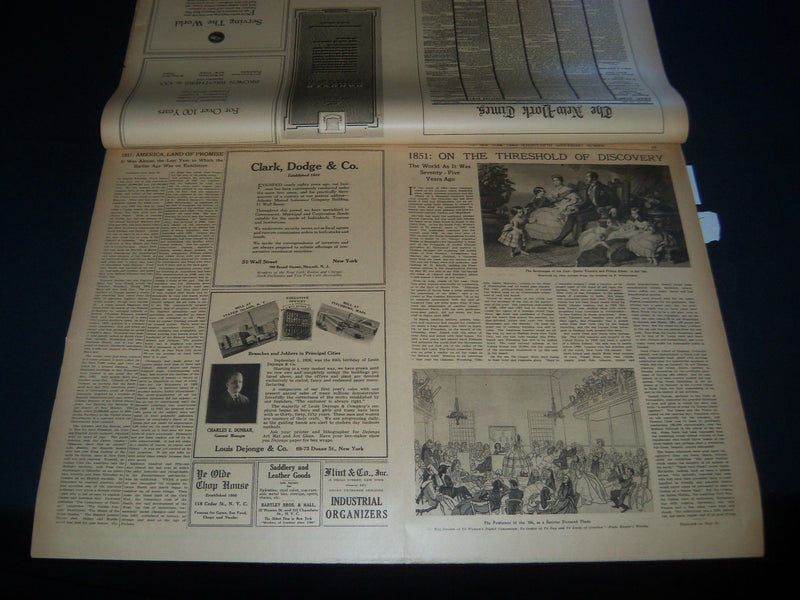 1926 SEPT 18 NEW YORK TIMES NEWSPAPER 75TH ANNIVERSARY SECTION - NT 7559