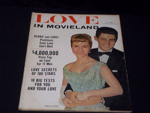 1955 VOL 1 #1 LOVE IN MOVIELAND MAGAZINE - DEBBIE & EDDIE FISHER COVER - E 13284