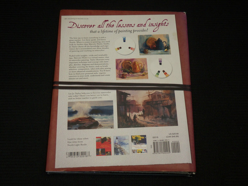 2003 WATERCOLOR WISDOM HARDCOVER BOOK BY JO TAYLOR - R 728A