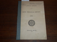1868 BOSTON THEOLOGICAL SEMINARY REPORT - RIVERSIDE PRESS - K 1171