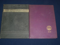 1931-1932 EMERSONIAN EMERSON COLLEGE YEARBOOK LOT OF 2 - BOSTON MA - YB 862