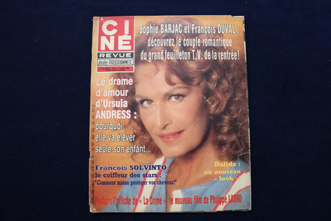 1983 AUGUST 18 CINE REVUE MAGAZINE - SOPHIE BARJAC COVER - E 22103