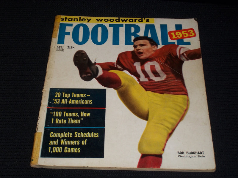 1956 STANLEY WOODWARD'S FOOTBALL MAGAZINE - BOB BURKHART COVER - E 7910
