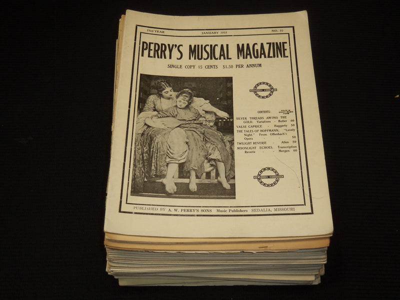 1920'S-1940'S PERRY'S MUSICAL MAGAZINES LOT OF 67 ISSUES - O 3817