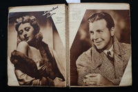 1930'S MOVIE STARS SCRAPBOOK, LOADED - GINGER ROGERS - HUMPHREY BOGART - E 24900