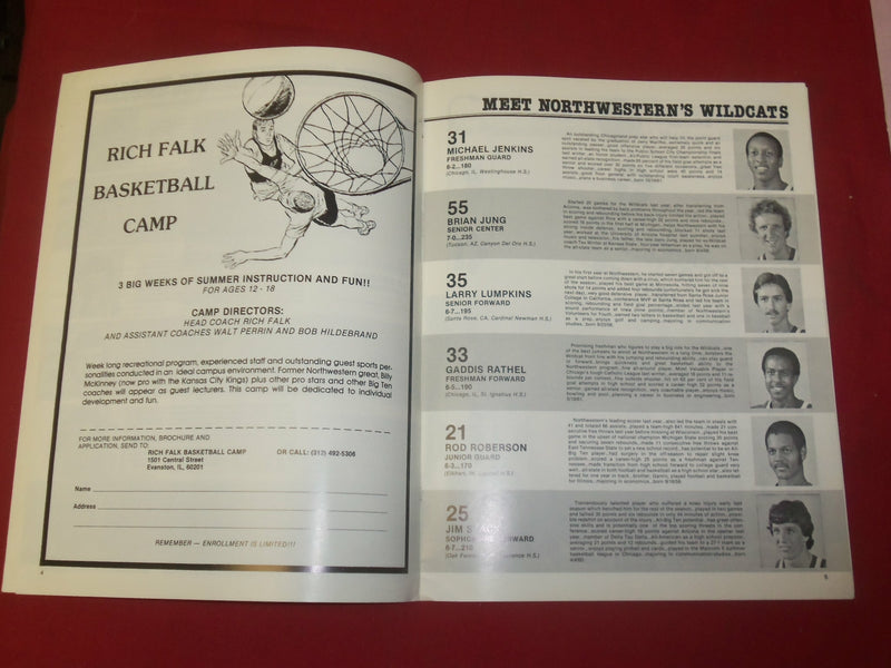 1979-1980 SHOWTIME PURDUE COLLEGE BASKETBALL PROGRAM-MCGAW HALL-LOT OF 2- J 4244