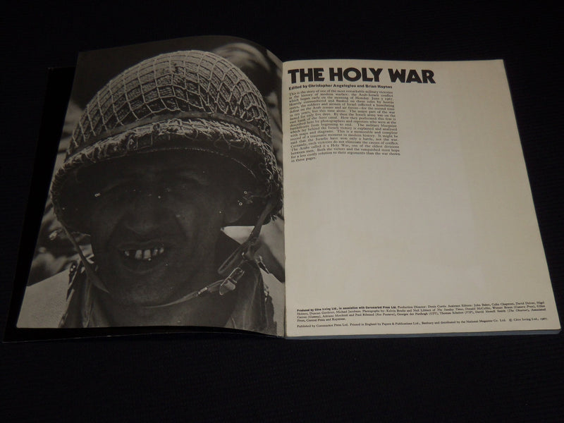 1967 THE HOLY WAR JUNE 67 SOFTCOVER BOOK BY CHRISTOPHER ANGELOGLOU - SP 3136M