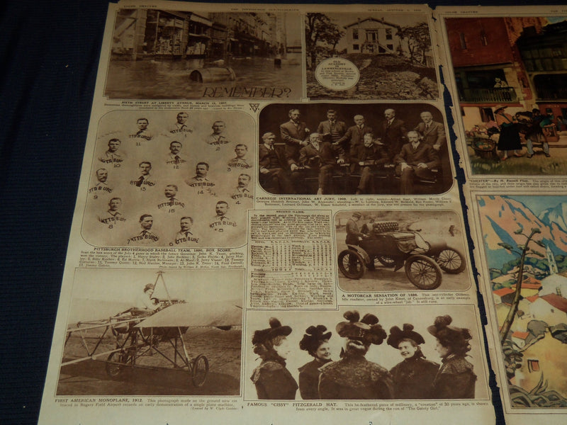 1930 OCTOBER 5 PITTSBURGH SUN TELEGRAPH GRAVURE - COLOR - EAST OF SUEZ - NT 9583
