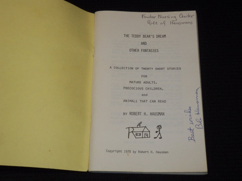 1978-1980 ROBERT H. HAUSMAN BOOK LOT OF 3 - ALL SIGNED - O 1740B