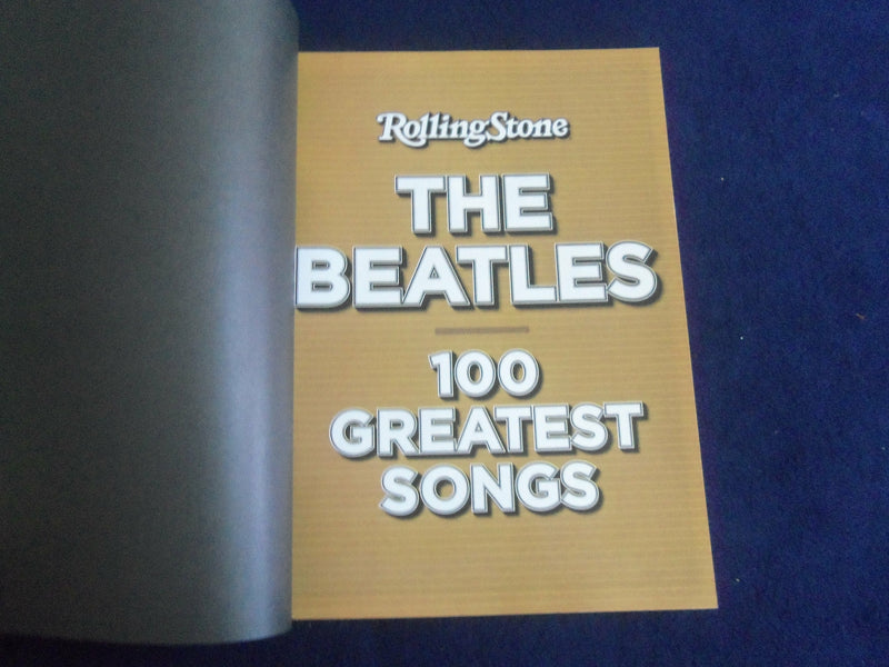 2010 ROLLING STONE MAGAZINE - THE BEATLES 100 GREATEST SONGS - SP 6480I