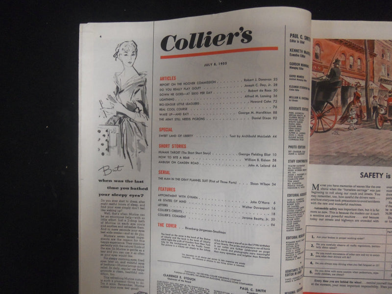 1955 JULY 8 COLLIER'S MAGAZINE - SWEET LAND OF LIBERTY COVER - ST 4531
