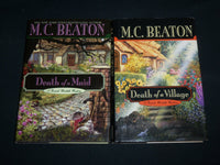 2003-2007 M. C. BEATON DEATH NOVELS HARDCOVER BOOK LOT OF 2 - KD 7281