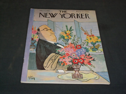 1961 MARCH 4 THE NEW YORKER MAGAZINE - ILLUSTRATED COVER - NY 759
