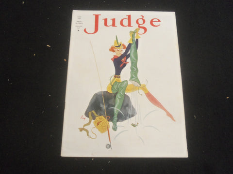 1937 MAY JUDGE MAGAZINE - NICE ILLUSTRATED COVER - B 4198P