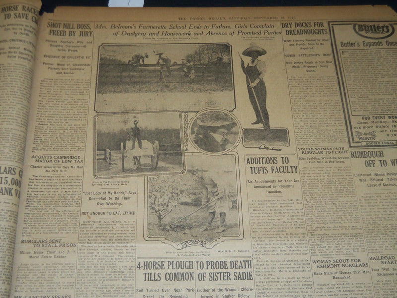 1911 SEPTEMBER 16 THE BOSTON HERALD - TAFT STARTS ACROSS THE CONTINENT - BH 314