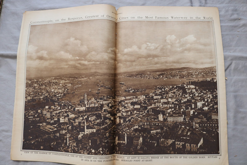 1919 MAR 13 MID-WEEK PICTORIAL MAGAZINE SECTION -ALLIES IN DARDANELLES - NP 9254