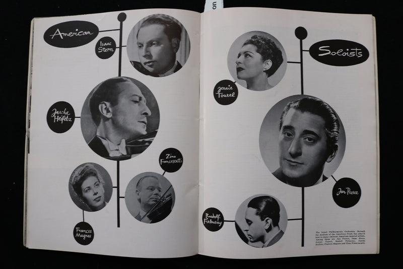 1951 ISRAEL PHILHARMONIC ORCHESTRA PROGRAM - K 2272