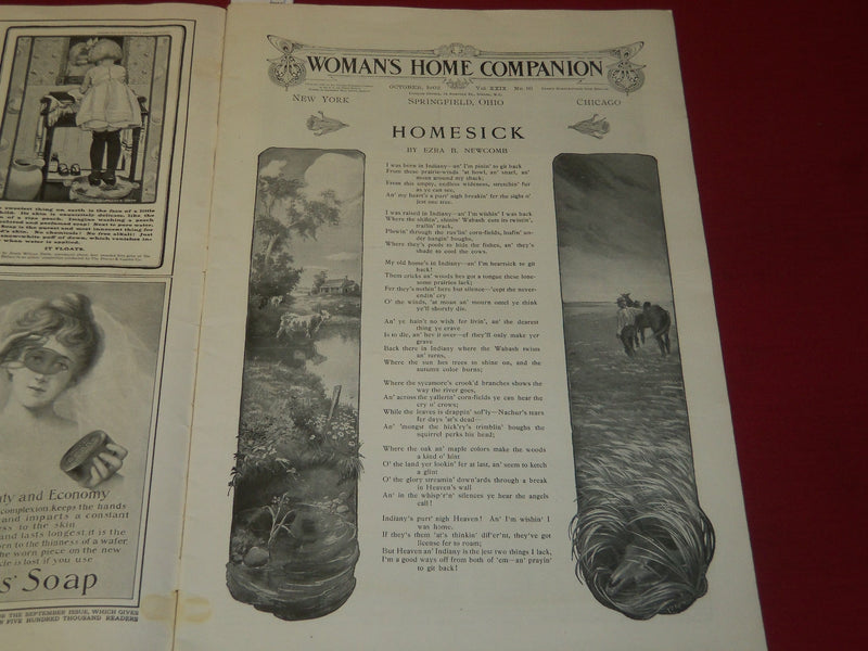1902 OCTOBER WOMAN'S HOME COMPANION MAGAZINE - SAM LOYD PUZZLES - ST 3901