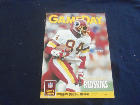 1991 DEC 22 GAMEDAY MAGAZINE- PHILADELPHIA EAGLES VS WASHINGTON REDSKINS- F 250U