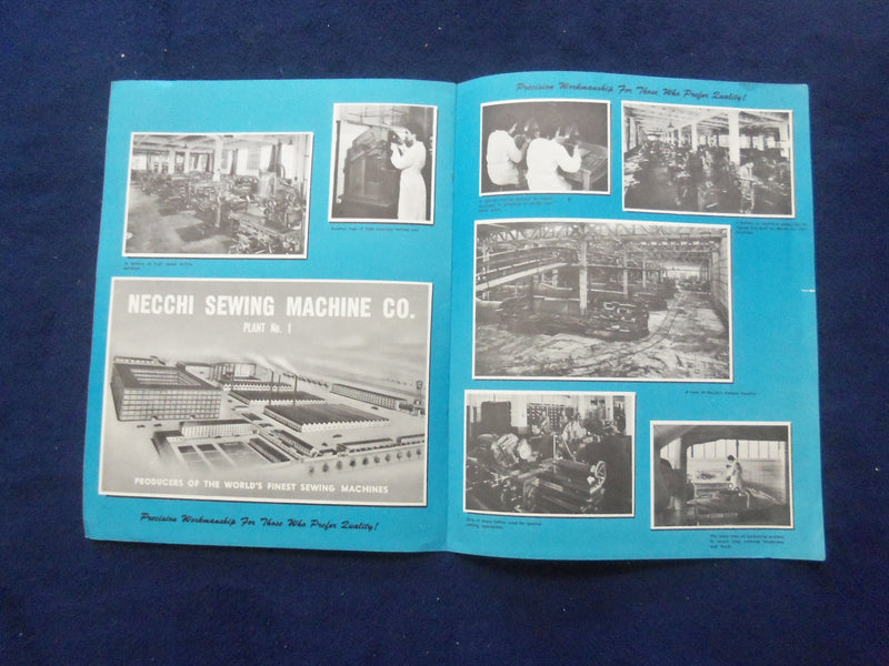 1949 NECCHI SEWING MACHINE CATALOG - J 9390