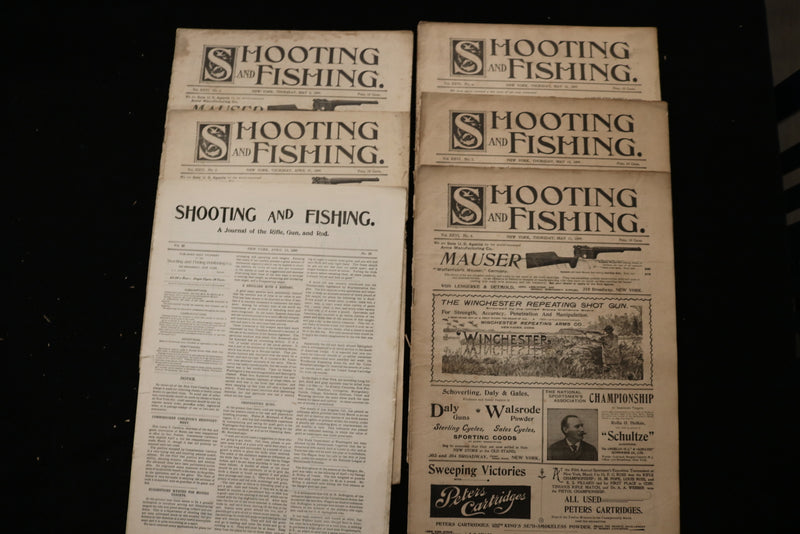 1899 SHOOTING AND FISHING MAGAZINE - LOT OF 41 - O 3698
