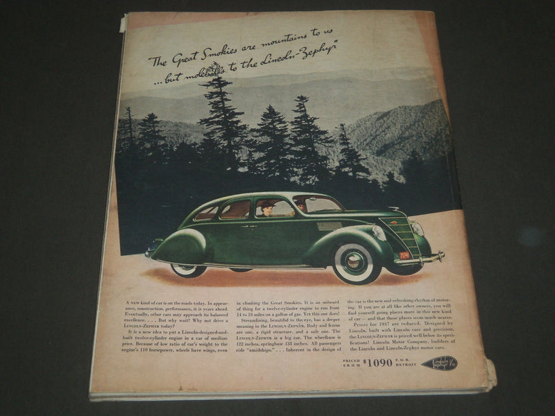 1936 DECEMBER FORTUNE MAGAZINE - GREAT COVER & ADS - F 85