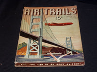 1939 FEBRUARY AIR TRAILS MAGAZINE - NICE ILLUSTRATED BRIDGE COVER - E 7082
