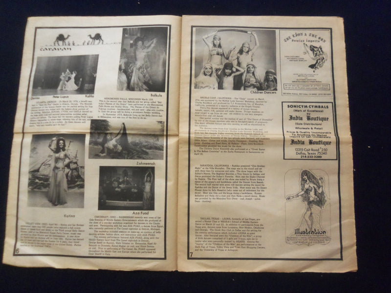 1976 HABIBI NEWSPAPER - VOLUME 3, NUMBER 3 - MIDDLE EASTERN DANCE/MUSIC- NP 6853