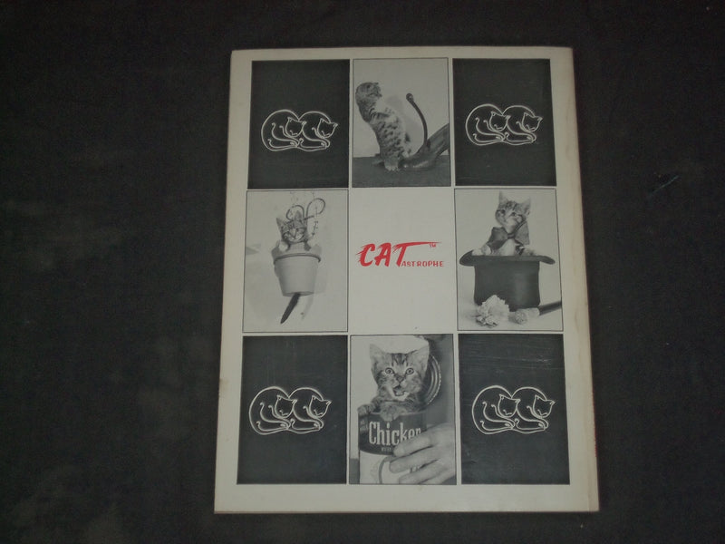 1986 CATASTROPHE MAGAZINE - VOL 1, NO 1 - FOTO FEAST OF FUNNY FELINES - B 556